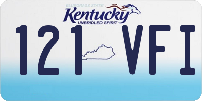 KY license plate 121VFI
