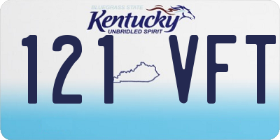 KY license plate 121VFT