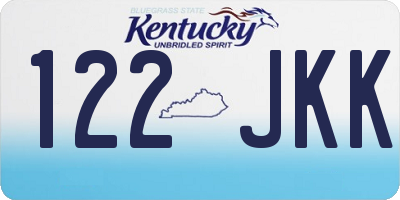 KY license plate 122JKK