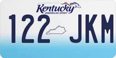 KY license plate 122JKM