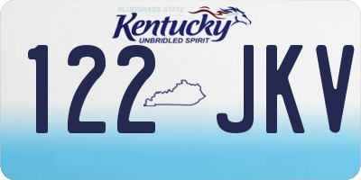 KY license plate 122JKV