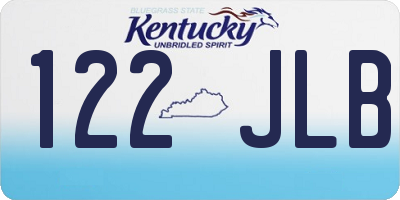 KY license plate 122JLB