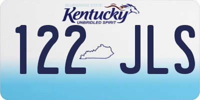 KY license plate 122JLS