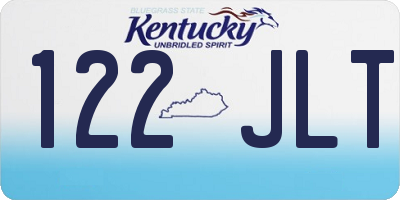 KY license plate 122JLT