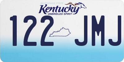 KY license plate 122JMJ