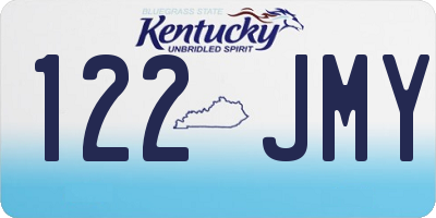 KY license plate 122JMY
