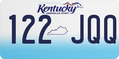 KY license plate 122JQQ