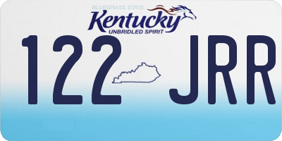 KY license plate 122JRR