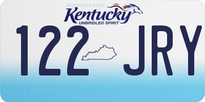 KY license plate 122JRY