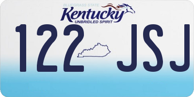 KY license plate 122JSJ