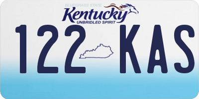 KY license plate 122KAS