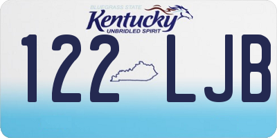 KY license plate 122LJB