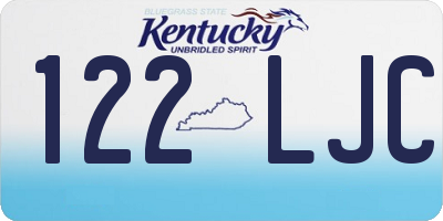 KY license plate 122LJC