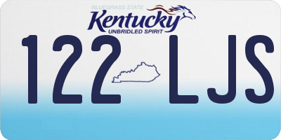 KY license plate 122LJS
