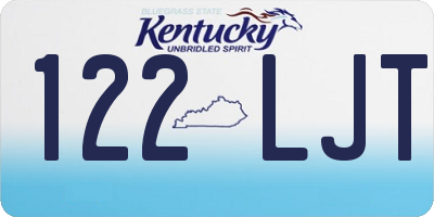 KY license plate 122LJT