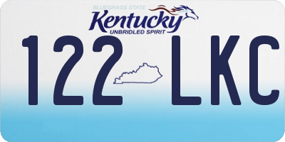 KY license plate 122LKC