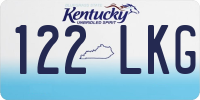 KY license plate 122LKG