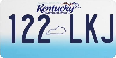 KY license plate 122LKJ