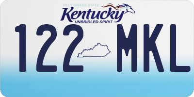 KY license plate 122MKL