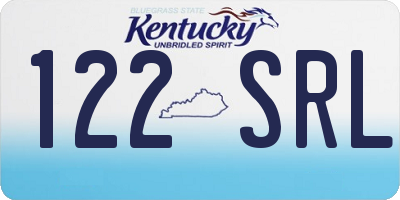 KY license plate 122SRL