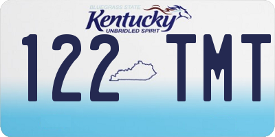 KY license plate 122TMT