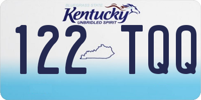KY license plate 122TQQ
