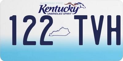 KY license plate 122TVH