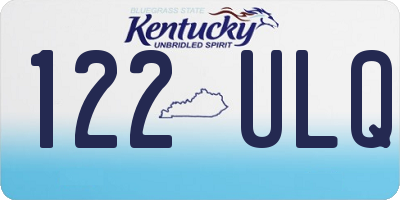 KY license plate 122ULQ