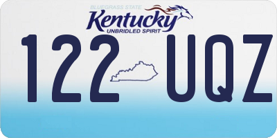 KY license plate 122UQZ