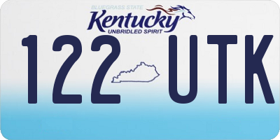 KY license plate 122UTK