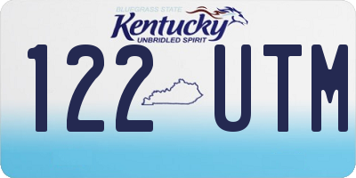 KY license plate 122UTM