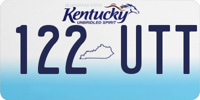 KY license plate 122UTT