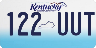 KY license plate 122UUT