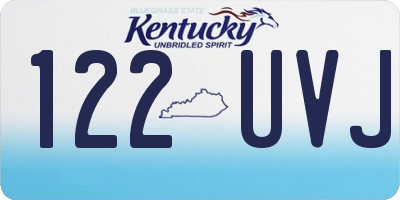 KY license plate 122UVJ