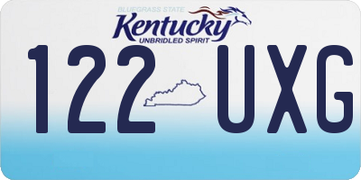 KY license plate 122UXG