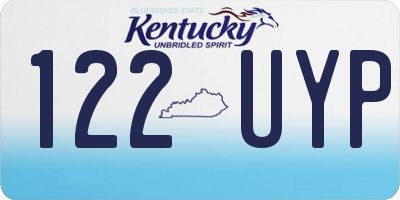 KY license plate 122UYP