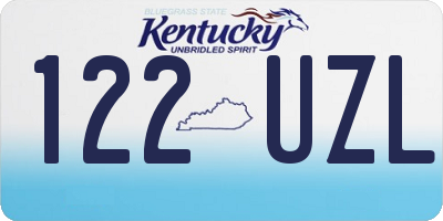 KY license plate 122UZL