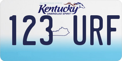 KY license plate 123URF