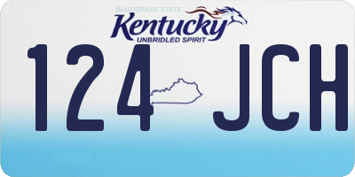 KY license plate 124JCH