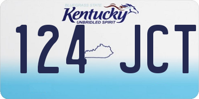 KY license plate 124JCT