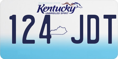 KY license plate 124JDT