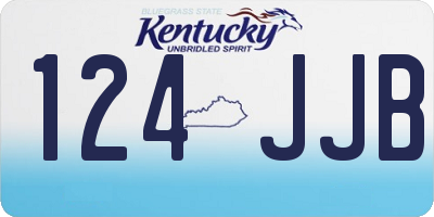 KY license plate 124JJB