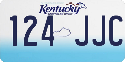 KY license plate 124JJC
