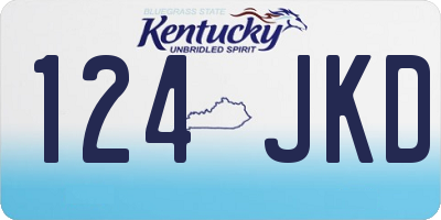 KY license plate 124JKD