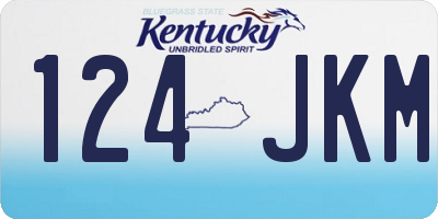 KY license plate 124JKM