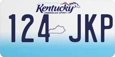 KY license plate 124JKP