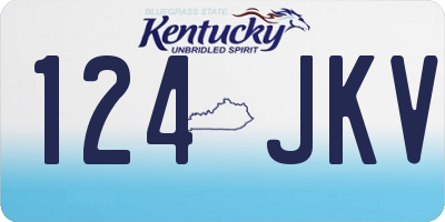 KY license plate 124JKV