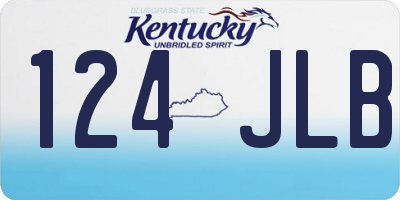 KY license plate 124JLB