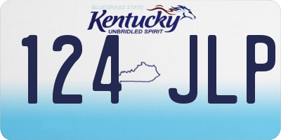 KY license plate 124JLP