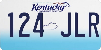 KY license plate 124JLR